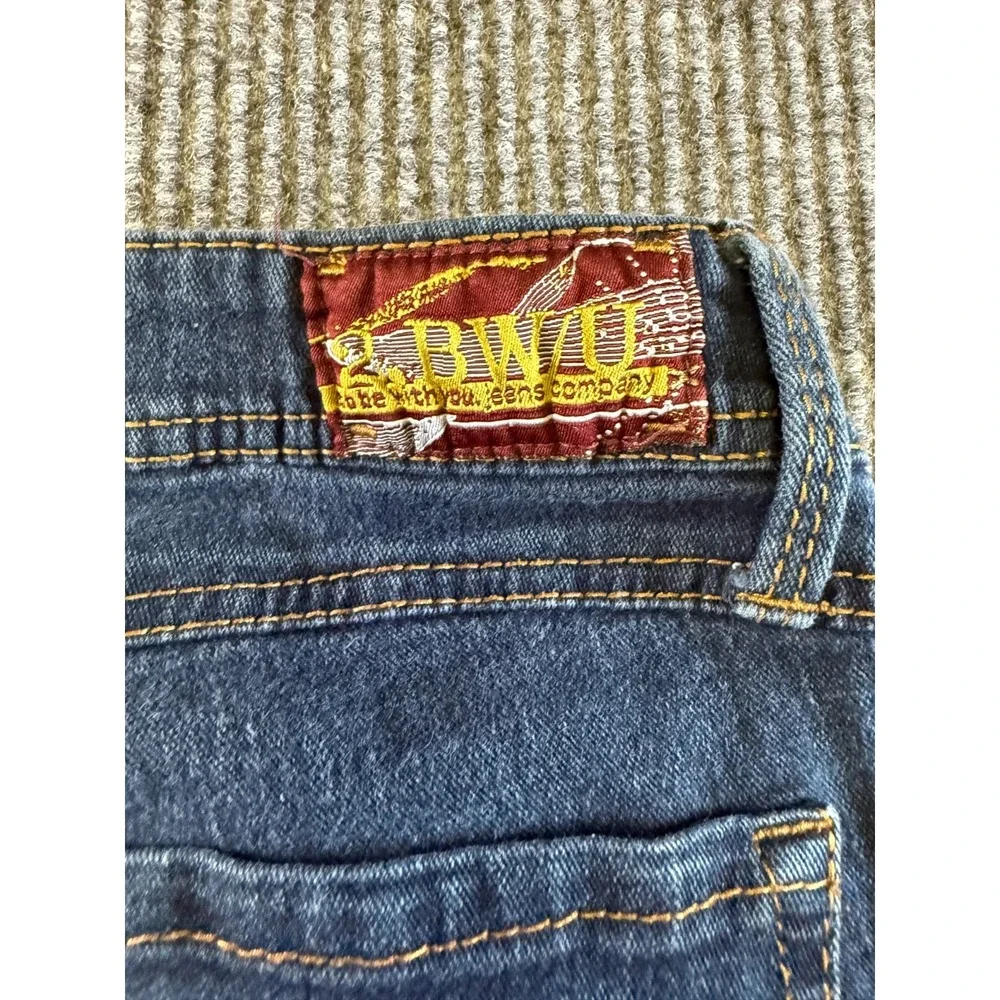 2BWU Jeans Womens Size 1 Blue Skinny Stretch Denim Cotton Blend Mid Rise